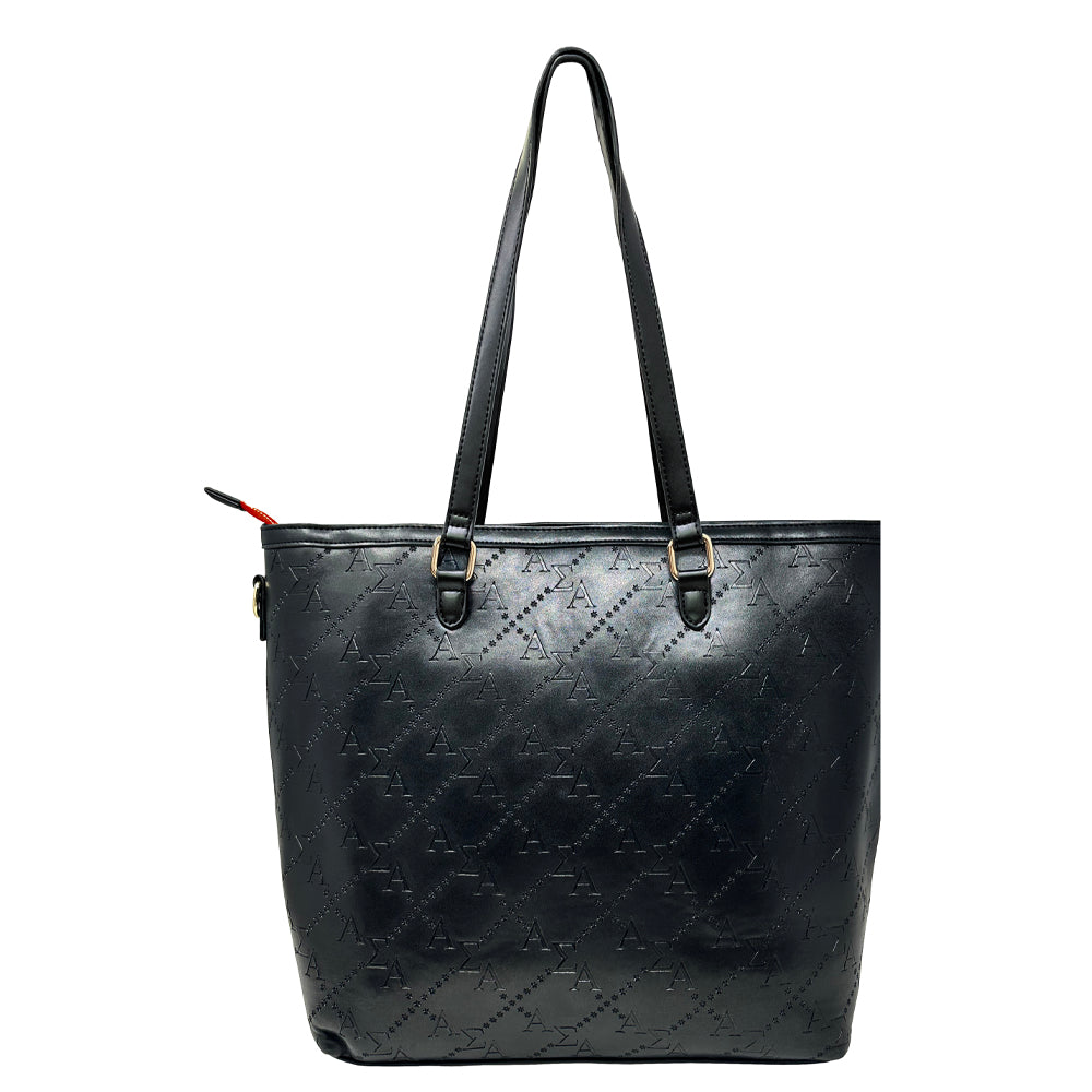 Alpha Sigma Alpha Embossed Tote Bag