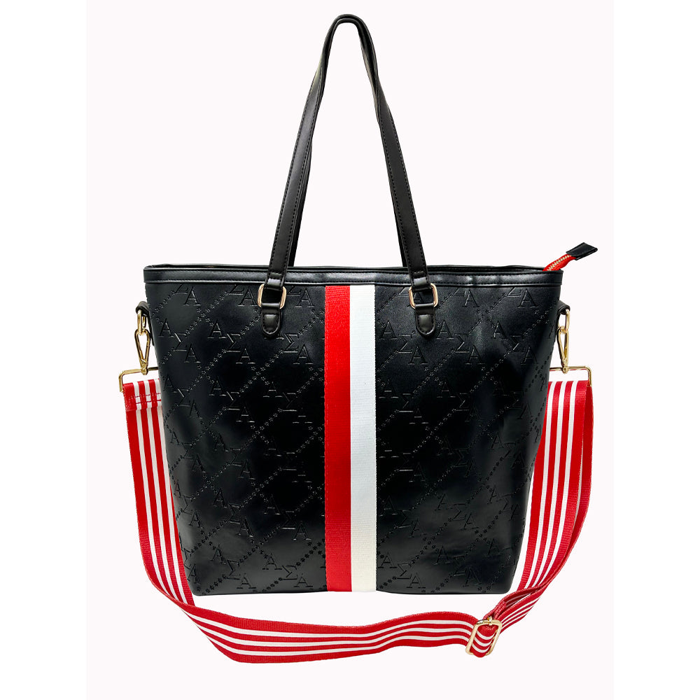 Alpha Sigma Alpha Embossed Tote Bag