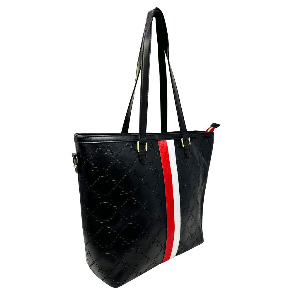 Alpha Sigma Alpha Embossed Tote Bag