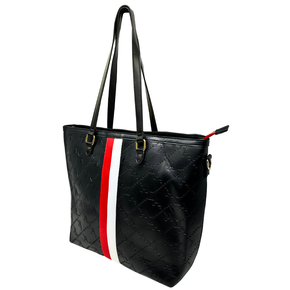 AMBERGLEAM BIG Leather Tote Bag | MAROON