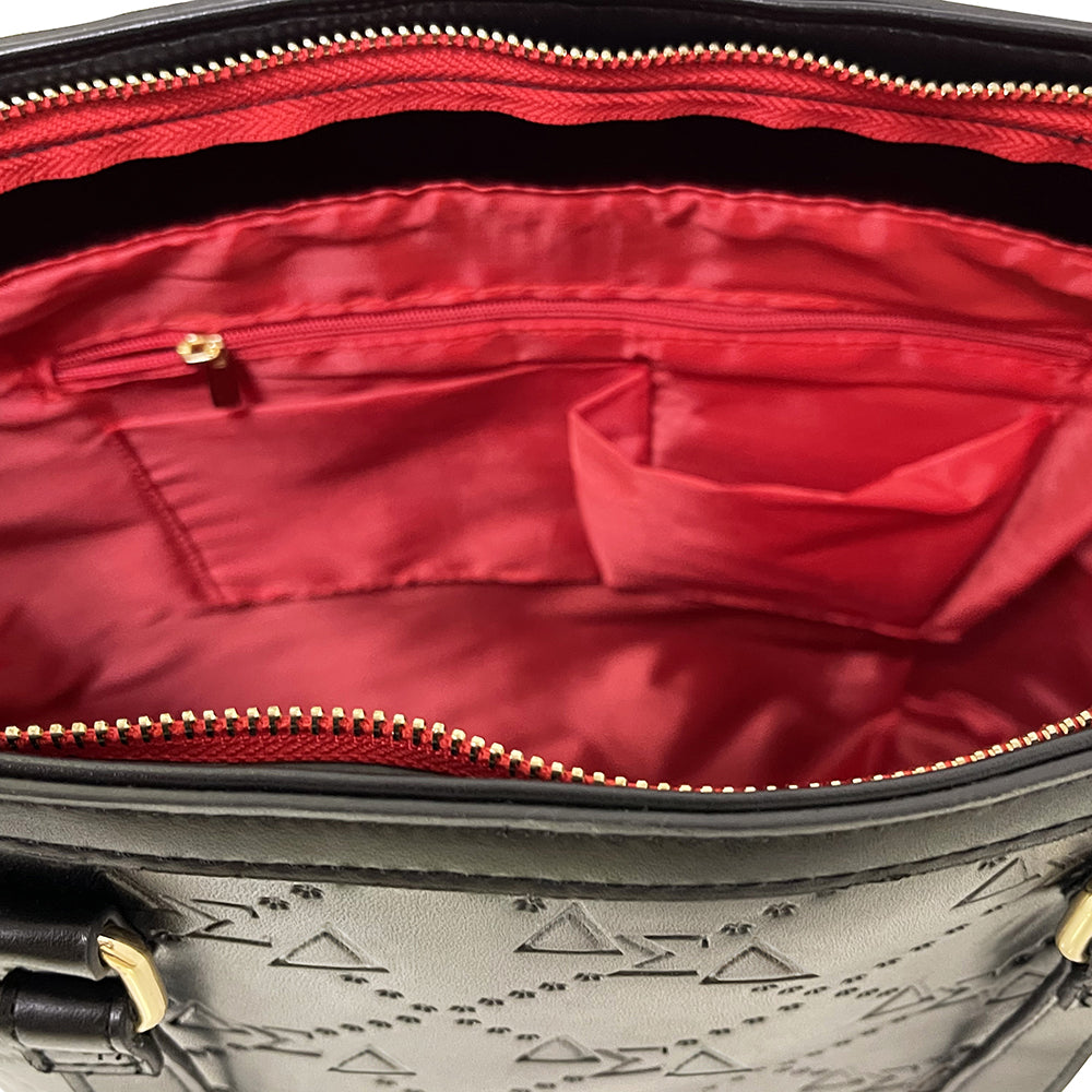 Alpha Sigma Alpha Embossed Tote Bag