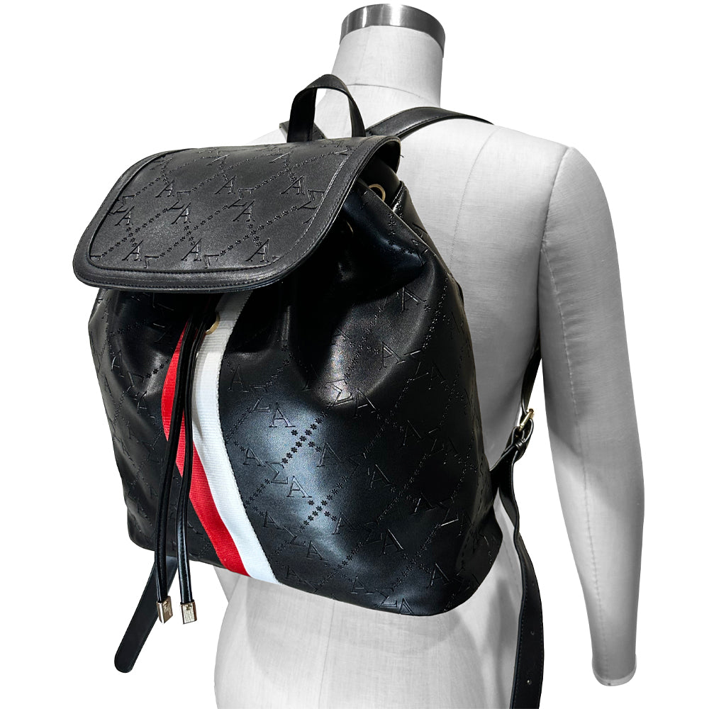 Alpha Sigma Alpha Embossed Back Pack