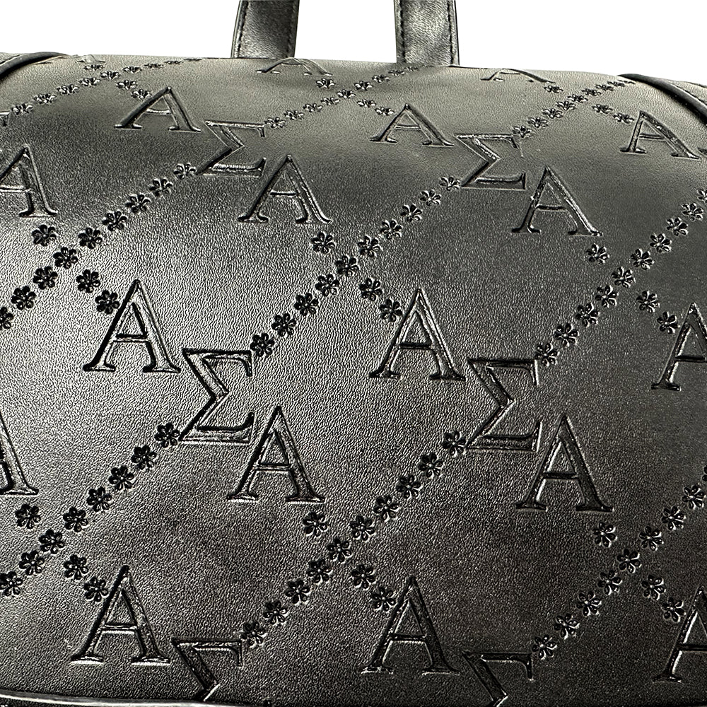 Alpha Sigma Alpha Embossed Back Pack