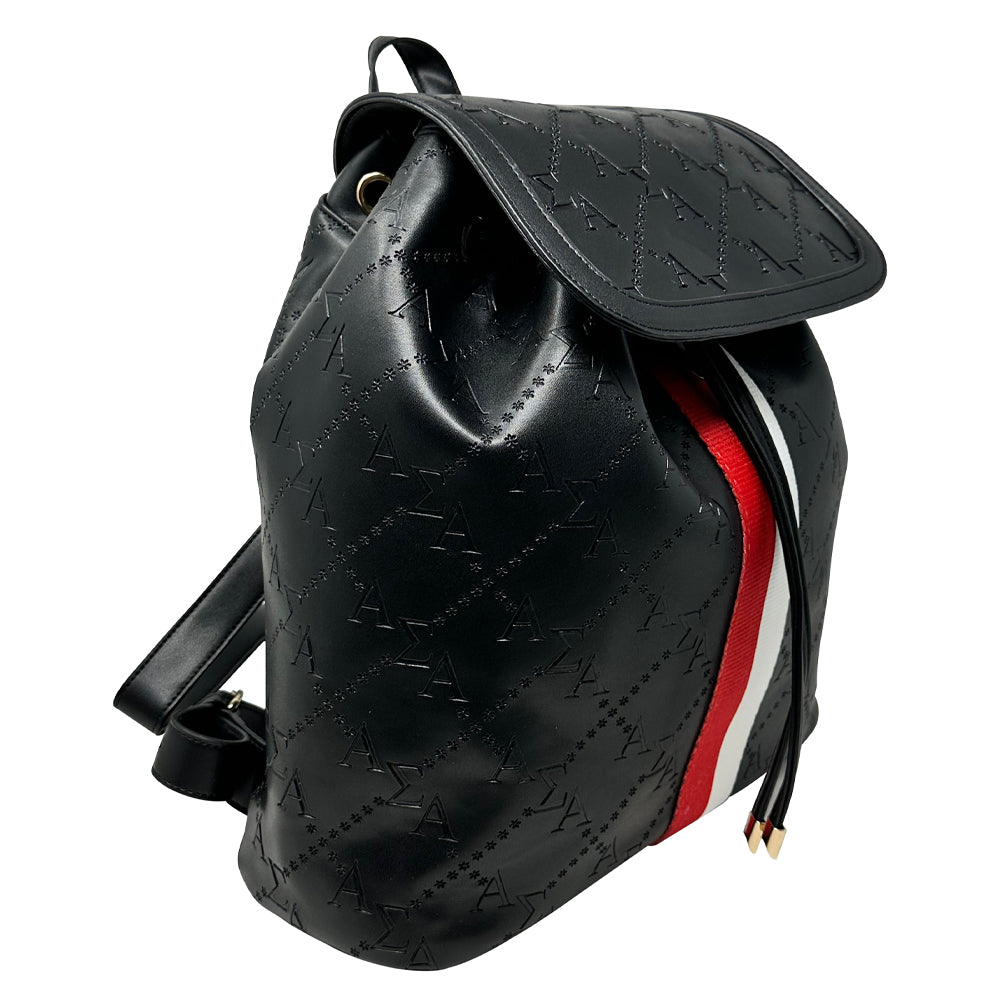 Alpha Sigma Alpha Embossed Back Pack