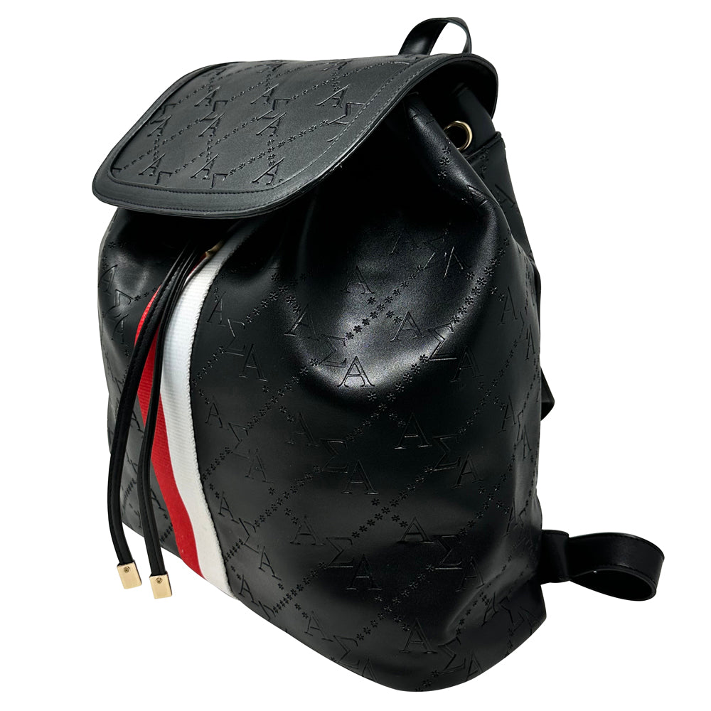 Alpha Sigma Alpha Embossed Back Pack