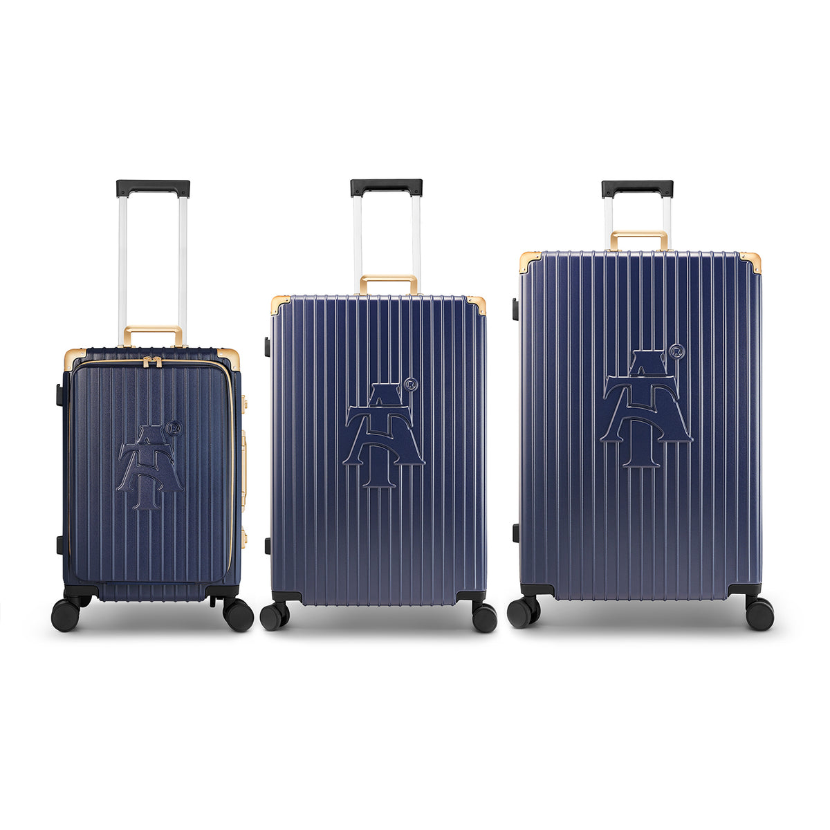 North Carolina A&amp;T 3 Piece PC/Aluminum Luggage (PRE-ORDER)