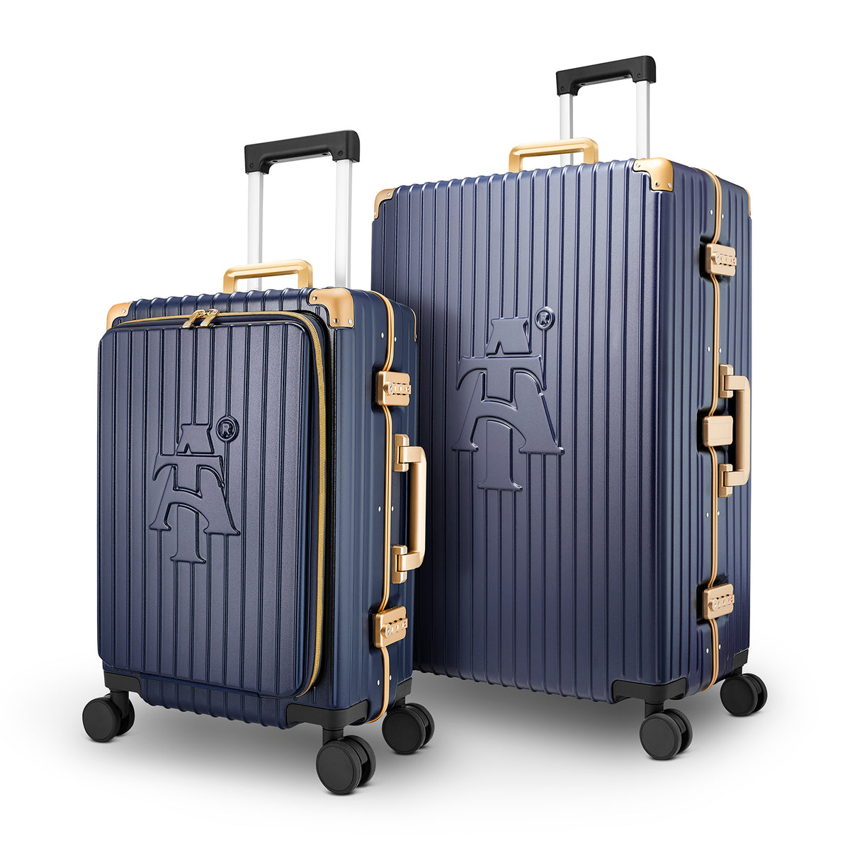 North Carolina A&amp;T 2 Piece PC/Aluminum Luggage (PRE-ORDER)