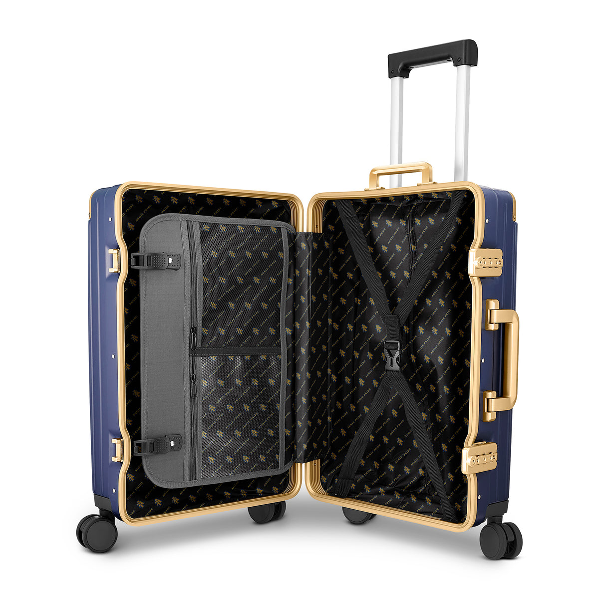 North Carolina A&amp;T 3 Piece PC/Aluminum Luggage (PRE-ORDER)
